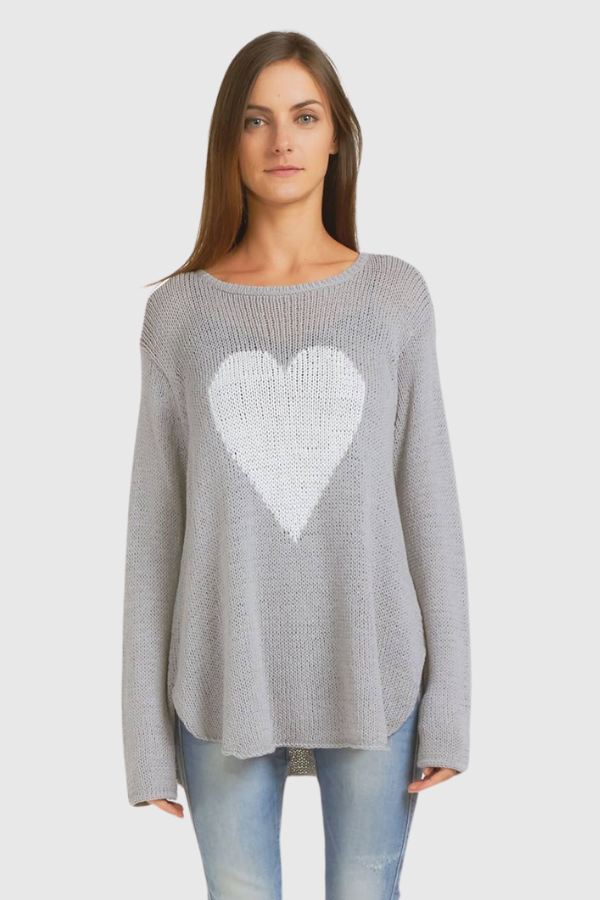 WS HEART KNITTED SWEATER