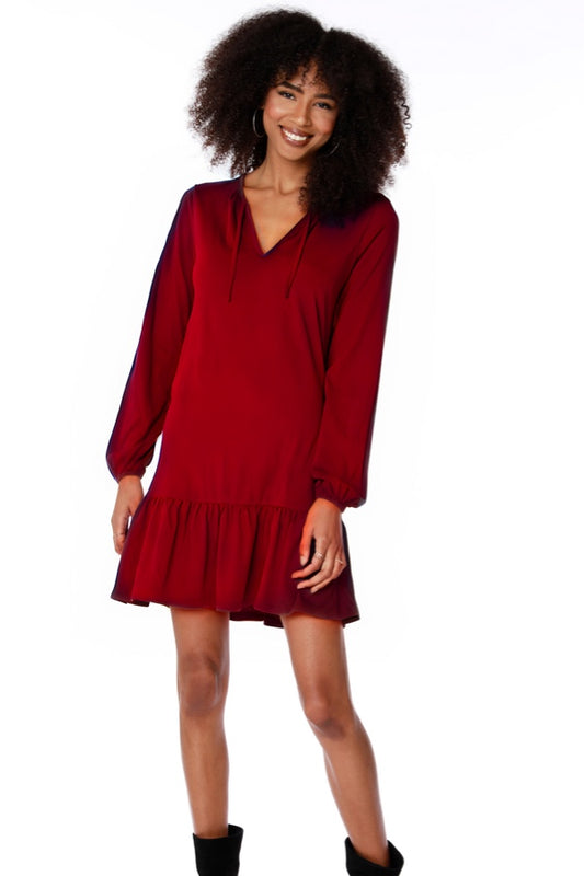 BB RUFFLE HEM DRESS