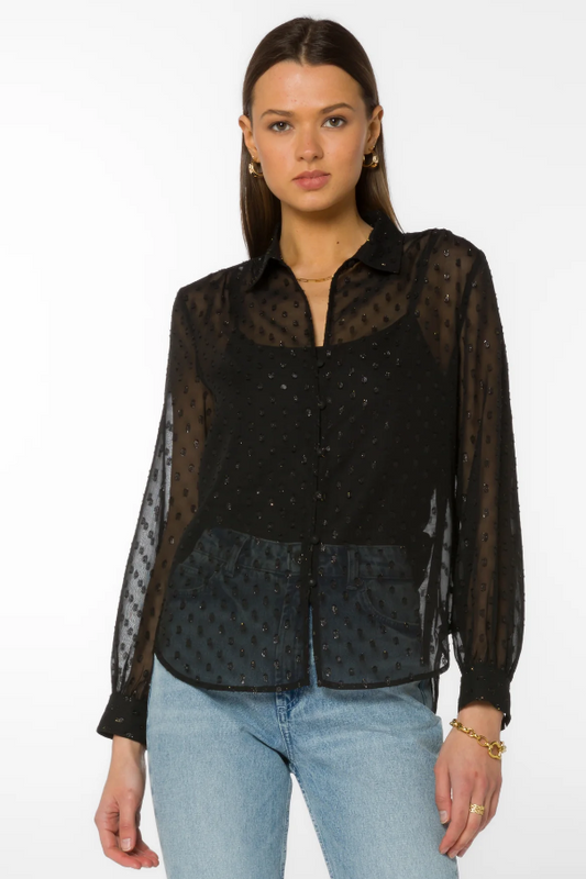 VH CALLEN BLACK BLOUSE