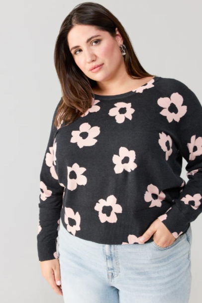 SC ALL DAY LONG SWEATER IN ROSE