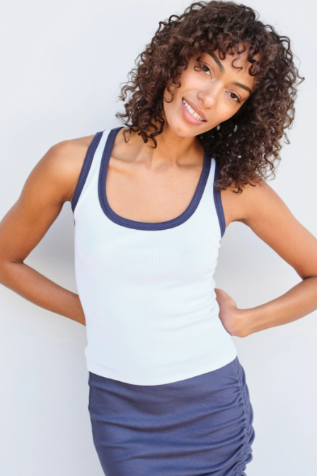 SDR SCOOP NECK CROP TANK