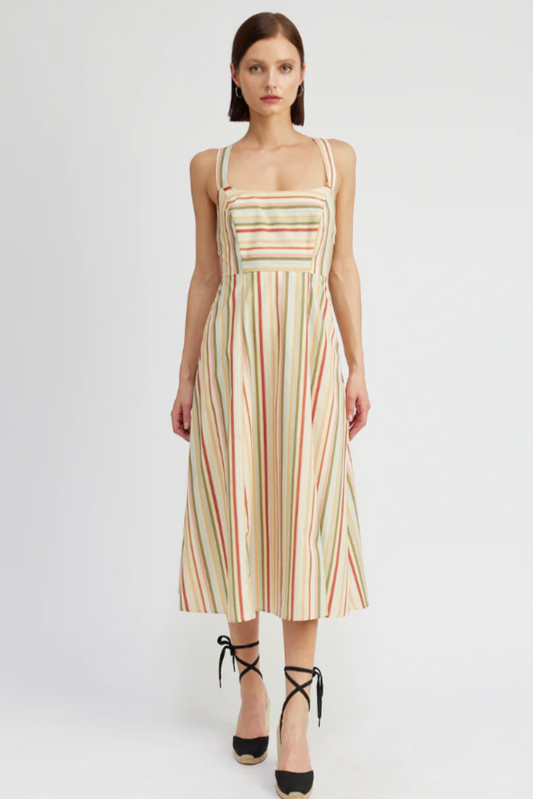 JL LYDIA MIDI DRESS