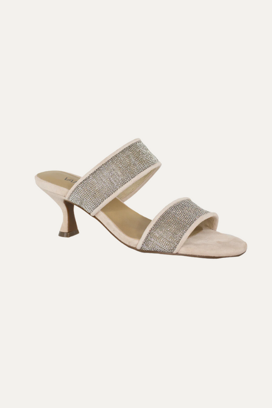 VL LEANA SUEDED HEEL IN CREAM