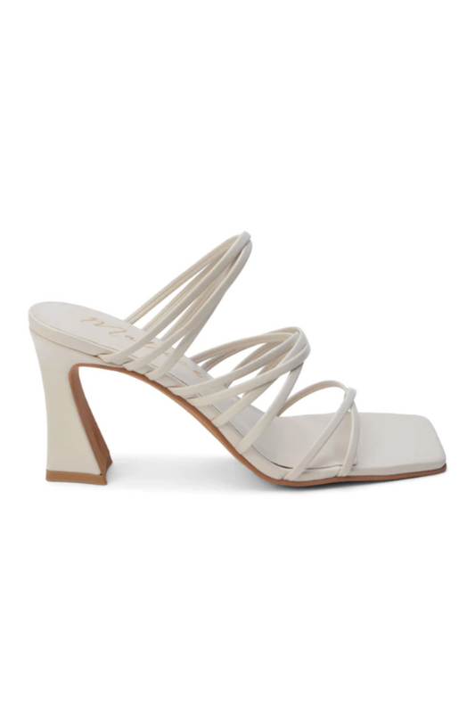 MT ROONEY HEELED SANDAL IN IVORY